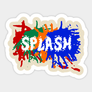 SPLASH on tee Sticker